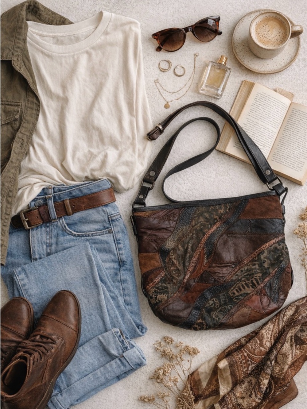 Patchwork Leather Crossbody Bag